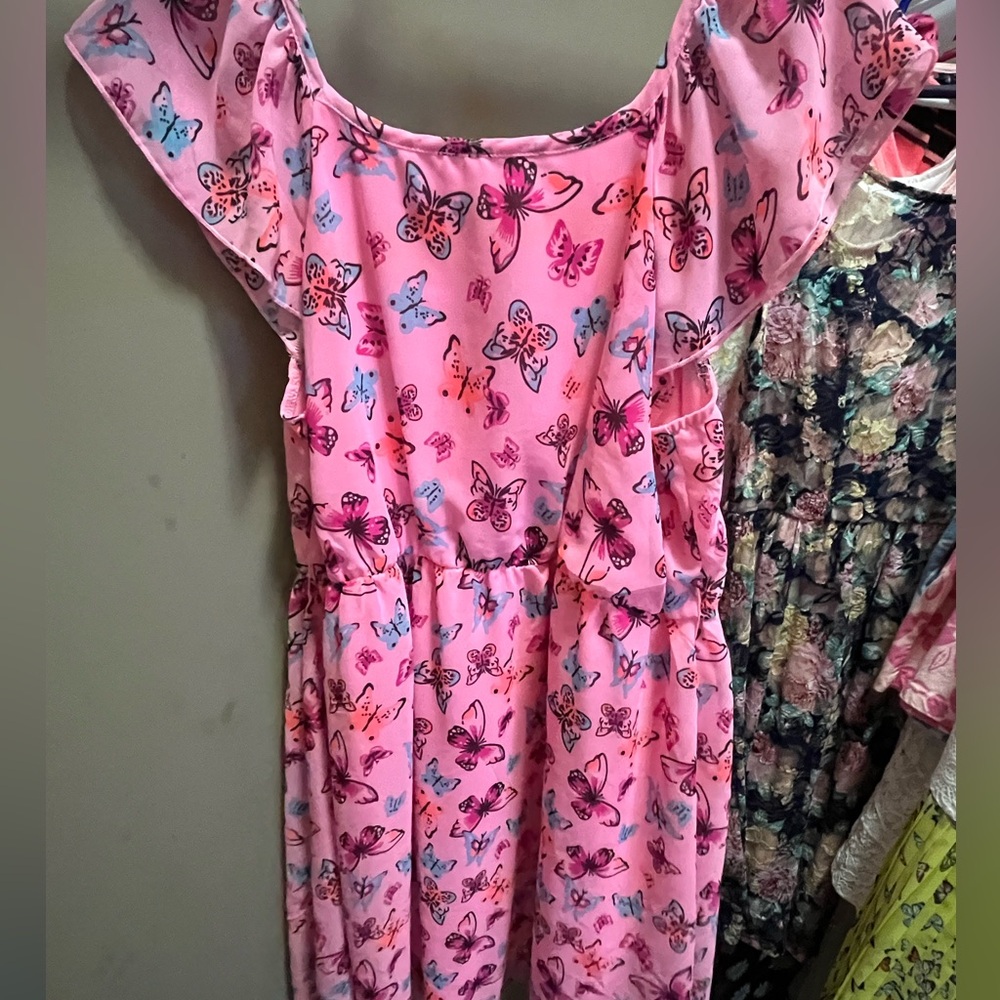 Girls butterfly dress